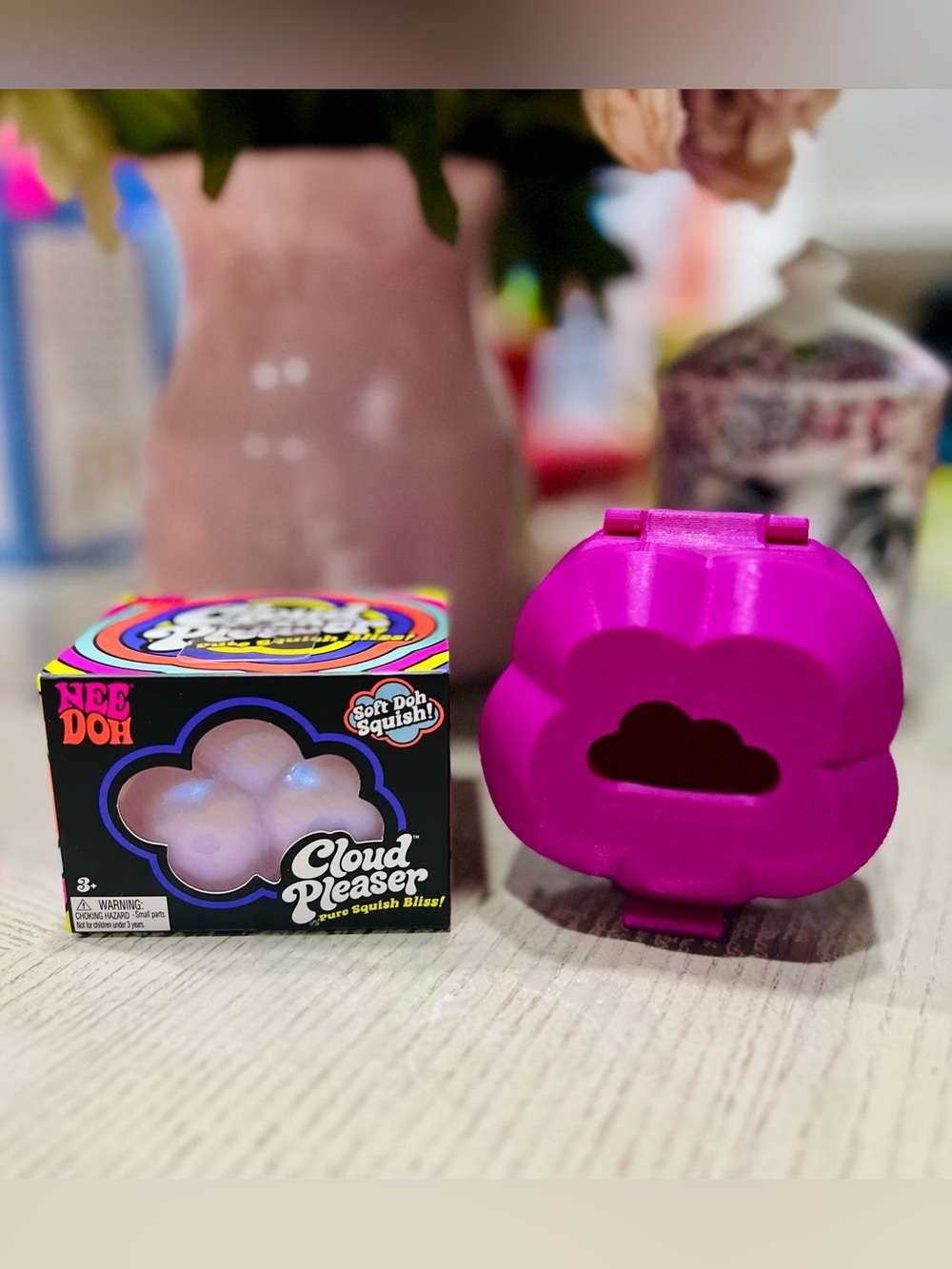 NeeDoh Cloud Pleaser Squishy with Case - AUTHENTIC Needoh